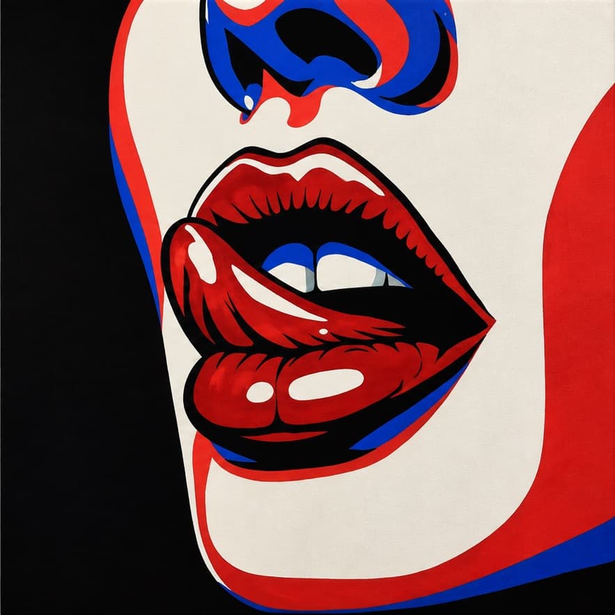 Study in red and blue